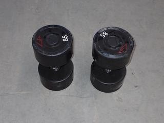 Pair of GP 85lb Dumbbells.