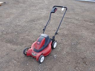 Toro E-Cycler 20" Cordless Lawn Mower. *Requires Repair*.
