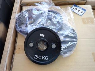 (1) Box of Ivanko Calibrated 2.5kg Machined Plates (4 Per Box), New
