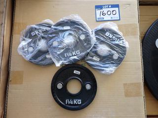 (1) Box of Ivanko Calibrated 1.25kg Machined Plates (4 Per Box), New.
