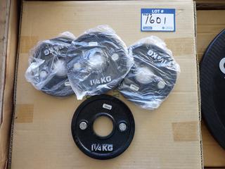(1) Box of Ivanko Calibrated 1.25kg Machined Plates (4 Per Box), New.