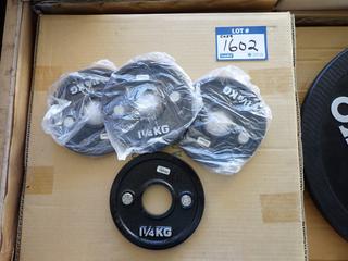 (1) Box of Ivanko Calibrated 1.25kg Machined Plates (4 Per Box), New.
