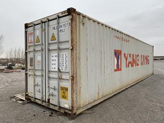 40' HC Storage Container S/N YMLU8415218