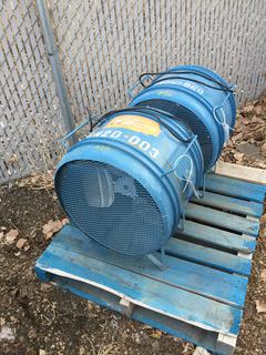 (2) Sure Flame FN20 Construction Fans.