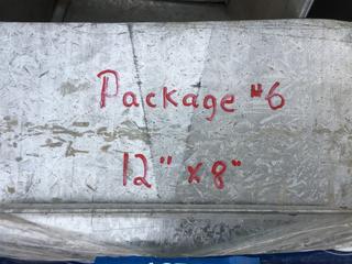 (2) Pieces Of Ductwork 12" x 18", (2) Elbows and End Cap.