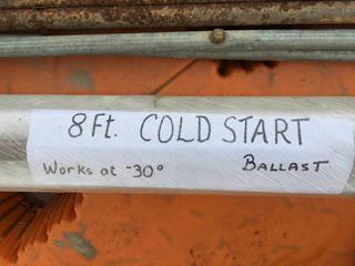 8' Cold Start Fluorescent Light Fixture and Scaffold Arms.