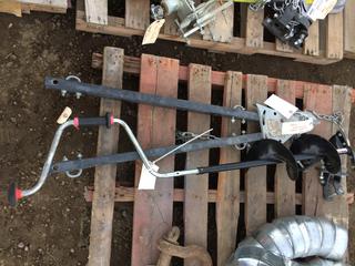 7" Hand Auger c/w 2" Ball Hitch Mount.