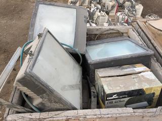 Crate of 400 Watt Flood Lights.