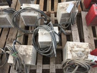 (5) Dimplex 4800 Watt Electric Fan Forced Heaters.