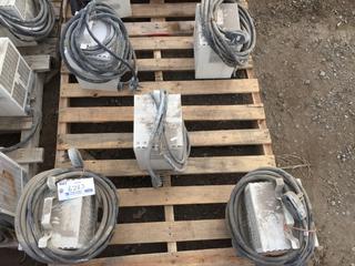 (5) Dimplex 4800 Watt Electric Fan Forced Heaters.