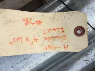 Quantity of 4" x 60" Round Ducting.