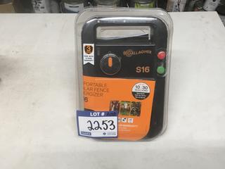 Gallagher S16 Portable Solar Fence Energizer.