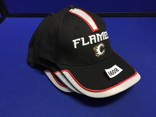 (5) One Size Calgary Flames Ball Caps.