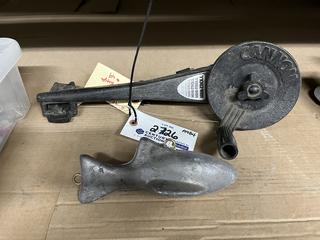 Cannon Clamp On Down Rigger & Weight.