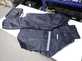 2pc Motorcycle Rain Suit, 3XL.