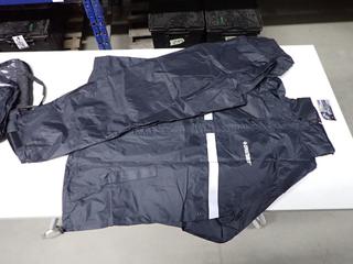 2pc Motorcycle Rain Suit, Large.