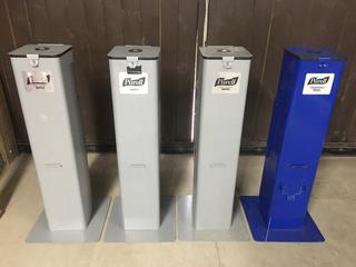 (4) Purell Hand Sanitizing Wipe Stations.
