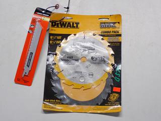 DeWalt 6 1/2" 18T Saw Blade & Black & Decker Reciprocating Saw Blades 14TPI.