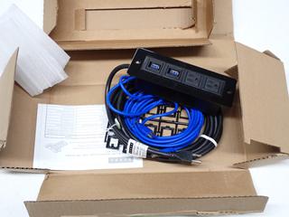 Floor USB & Plug In Console.