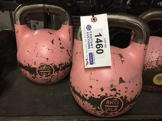 (2) 8kg Kettle Bells.