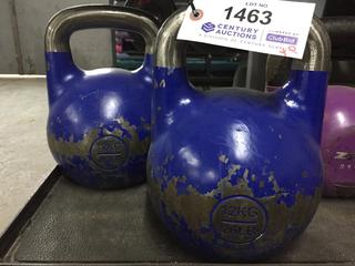 (2) 12kg Kettle Bells.