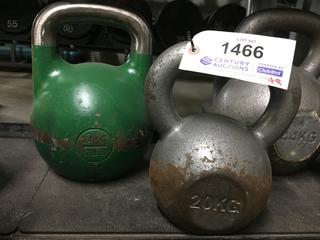 (1) 20kg Kettle Bell & (1) 24kg Kettle Bell.