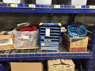 Quantity of Audio/Visual Parts, Pro 2870 Fabric Speaker Covers, Assorted Kitchen Ware.