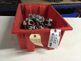 Quantity of 3/4" Crosby Wire Rope Clips and U-Bolts.