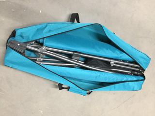 Folding Blue Hammock c/w Canopy.