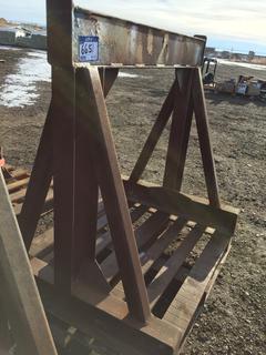 Steel Stand 4'W x 3'D x 45" T, Made of 6" I-Beam.