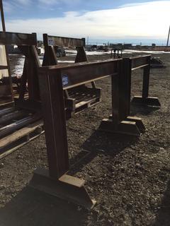 Steel Stand 56"W x 2'D x 38" T, Made of 6" I-Beam.