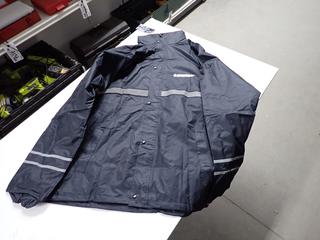 Asphalt Surfer 2pc Motorcycle Rain Suit, XL.