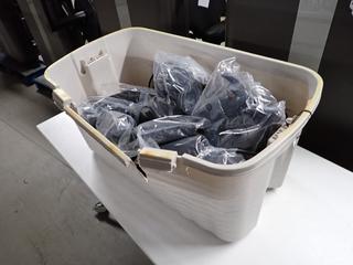 (11) Pairs of Amplified Speakers & Assorted Power Bars/Surge Protectors.