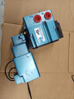 MAC SOLENOID Valve 61312D-231-2E-110EAAF, 24VDC, 6W, 3/8IN NPT PORTS, 4 way, 2 position