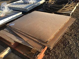 (3) Aluminum Perforated Sheet, 36" x 40", 0.05" Thick, 0.0625" Hole Diameter, 30% Open Area