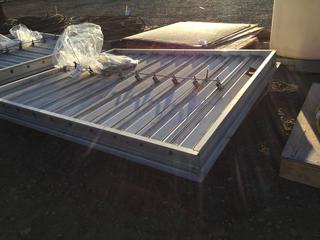 Aluminum Louvered vent for 48x55 opening with electric actuator