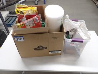 Quantity of Assorted Filters, Clips, Door Steps, Screws, Faucets.