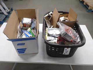 Quantity of Assorted Zip ties, Goggles, Brushes, Screws, Etc.