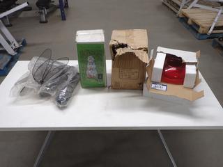 Quantity of Assorted Solar Pathway Lights, Bird Feeders & Garden Decor.