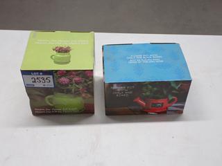 Mason Jar Planter & Flower Pot Planter With Chalkboard.