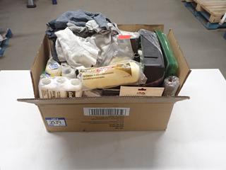 Quantity of Assorted Painting Supplies c/w Trays, Rollers, Sanding Blocks, Etc.