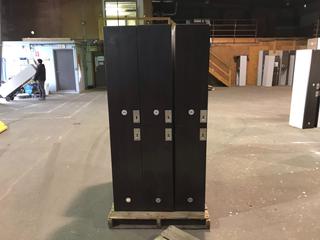 (6) 15in X 18in X 6ft 2-Door Single Lockers w/ Right and/or Left Swing Doors.