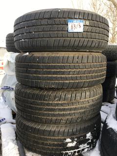 (4) Michelin Defender LTX M/S Tires 235/65 R17. *No Rims*.