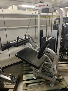 Life Fitness Seated Leg Curl Station, S/N 52312.