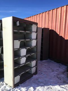 42" x 17" x 6ft Metal Shoe Locker.