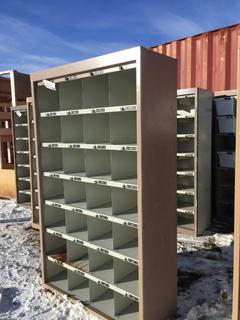 42" x 17" x 6ft Metal Shoe Locker.