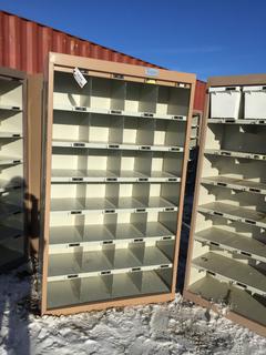 42" x 17" x 6ft Metal Shoe Locker.