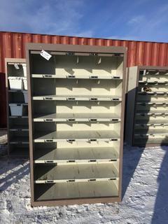 42" x 17" x 6ft Metal Shoe Locker.
