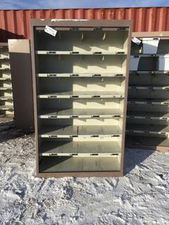 42" x 17" x 6ft Metal Shoe Locker.
