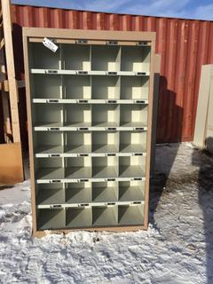 42" x 17" x 6ft Metal Shoe Locker.